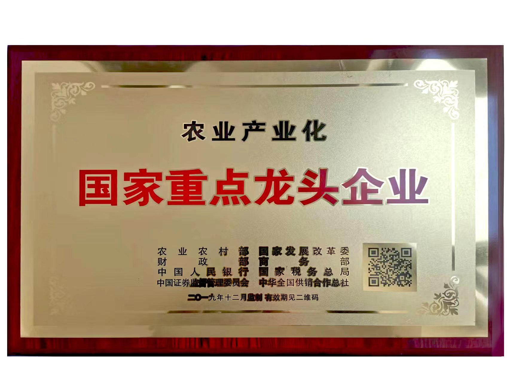  农业产业化国家重点龙头企业